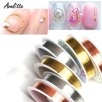 

Avelitte Crystal Stone Nail Line Silver Wire Copper Wire 0.2mm