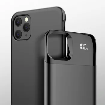

iphone 11 pro max case power bank magnetic Separate Wireless Charging Battery Case Smart Digital Display power pack