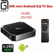 X96 Мини ТВ-приставка на Android 2 Гб 16 Гб четырехъядерный процессор Amlogic S905W 2,4 ГГц WiFi медиаплеер IP tv Smart Box 1 ГБ 8 ГБ X96 мини-приставка