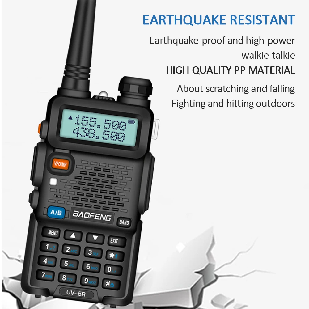 Рация Intercom с вилкой Стандарта США 5 Вт УВЧ двухсторонняя радиостанция