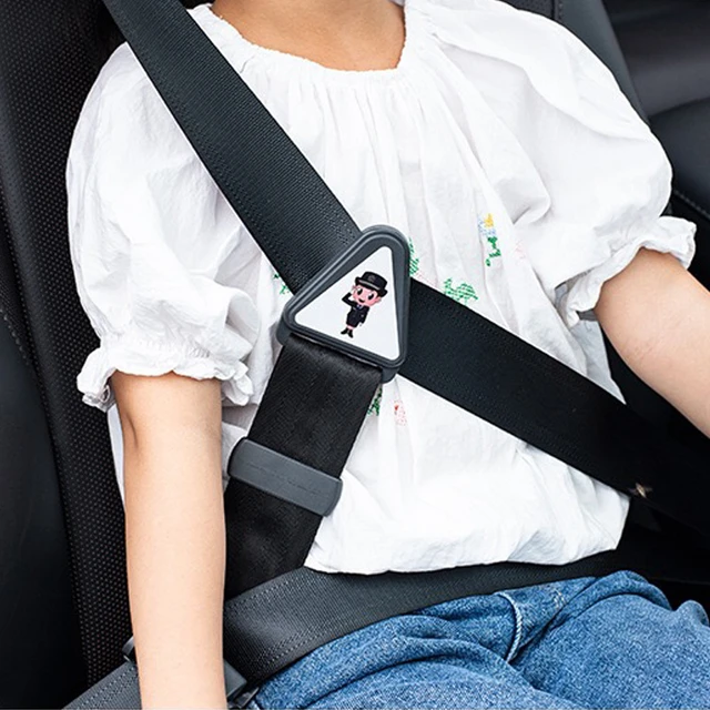 Pince Ceinture De SéCurité Voiture,Ajusteur Ceinture De SéCurité Voiture,Clips  Voiture,Rallonge Ceinture De SéCurité Voiture,Boucle Ceinture Voiture,pour  Voiture Auto Adulte Enfant-Noir,2PCS