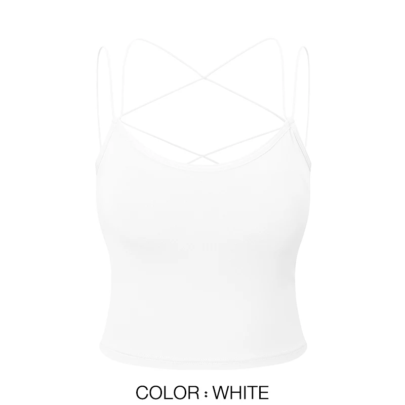 gym bra LORIOT Bra Camisole For Women Stretchable Crop Tank Top Sando Singlet Vest Sleeveless Sexy Casual Korean SA0403 cream camisole Tanks & Camis