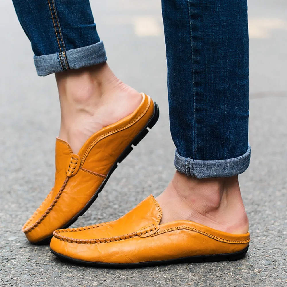   Leather Shoes Men Sneakers Loafers Summer Casual Elegant Driving Mens Shoes Classic Loafers Boat Shoes  zapatos de hombre (3)