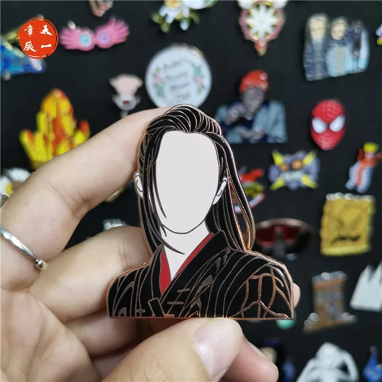 Аниме Grandmaster of Demonic Cultivation Wei Wuxian Chen qinglin The Untame металлический значок брошь Косплей Подарки