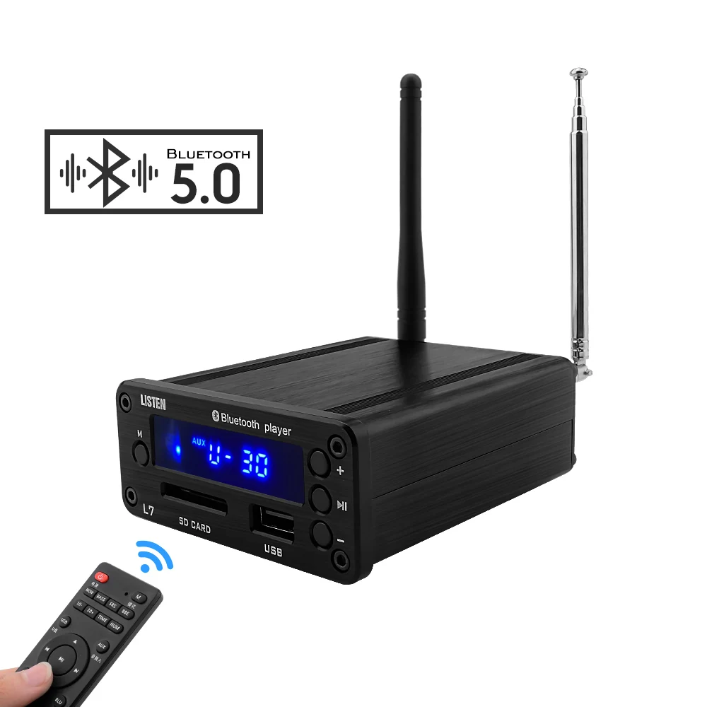 

AIYIMA Bluetooth 5.0 Decoder Audio Board U Disk SD Card Lossless Player Headphone Amplifier BBE SRS Tone Board Audio Processor