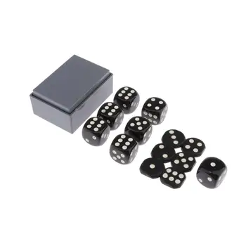 

7pcs 6-sided Game D6 Polyhedral Dice Set Speckled Square Corner Magic Roleplaying Game Dungeons and Dragons MTG RPG DND Dice