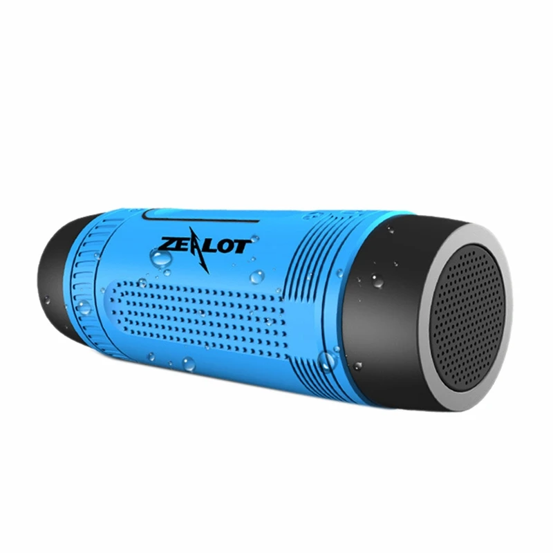 ZEALOT S1 Outdoor Waterproof Bluetooth Audio 4.0 Waterproof with Card Wireless Speaker Bicycle Riding Portable Speaker Charging