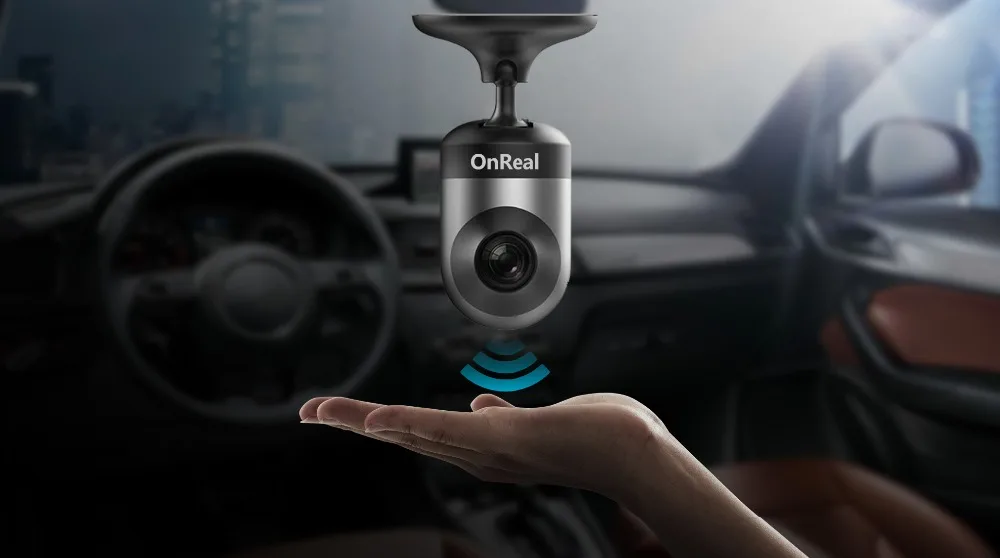 OnReal Dash Cam 1080p 30fps Автомобильная камера с Wi-Fi gps и функцией индукции жестов