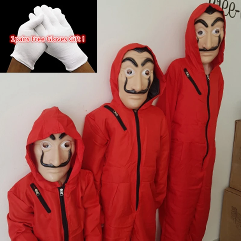 Костюм фэнтезийвечерние ринки Дом дали для косплея La Casa de Papel костюм детей