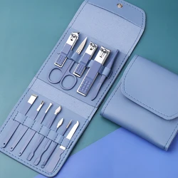 12-piece set Nail Clippers Stainless Steel Wide Jaw Opening Manicure Fingernail Cutter Thick Hard Ingrown Toenail Scissors tools