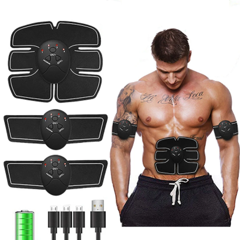 Kit Estimulador Muscular Smart Fitness EMS Electrodos