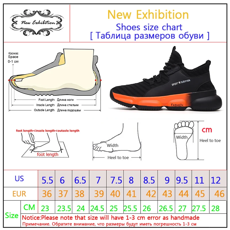 Новая выставка Мужская Рабочая безопасная обувь г. Модные уличные стальные носочки против разбивания проколов строительные кроссовки