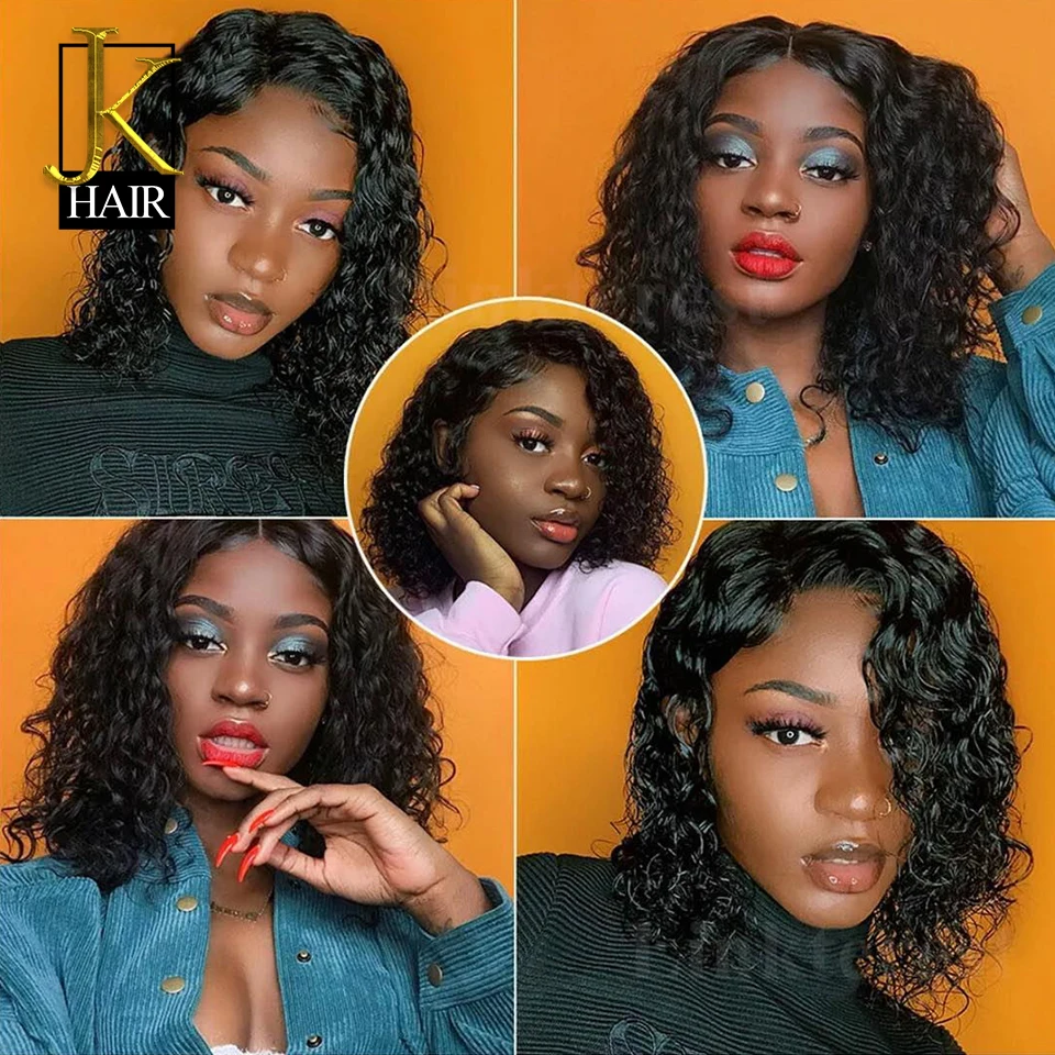 JK Волосы Бразильские Remy натуральные волнистые волосы для наращивания на клипсах