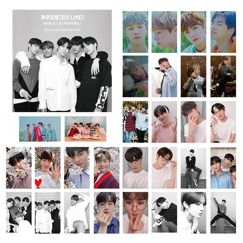 Kpop CIX HELLO Chapter 1 странные наклейки для фотографий Jin Young Photo Stikcy Card BX 30 шт открытки LOMO