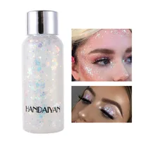 HANDAIYAN Holographic Mermaid Glitter Eyeshadow Gel Body Face Eye Liquid Loose Sequins Pigments Makeup Cream Festival Gems 2