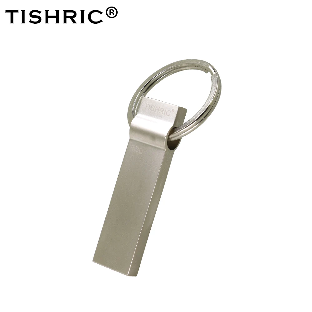 TISHRIC, металлический Usb флеш-накопитель, Usb ключ, ручка-накопитель, 128 ГБ, 64 ГБ, 32 ГБ, 16 ГБ, 8 ГБ, флеш-память, переносной usb-накопитель, usb флеш-накопитель, Портативная память - Цвет: TSR630-Black