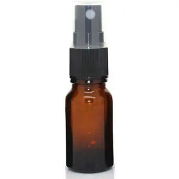 

30ML Amber Glass Spray Bottle with Black ATOMISER Sprays,Refillable Container for Essential Oil / Aromatherapy Use