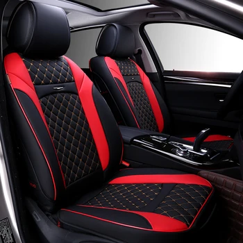 

Luxury leather car seat cover front rear car styling seat protector cushion for bmw audi benz ford toyota honda car accessories