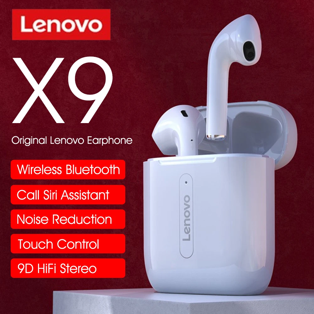 Оригинальные беспроводные наушники Lenovo X9 Bluetooth 5 0 с сенсорным управлением 9D