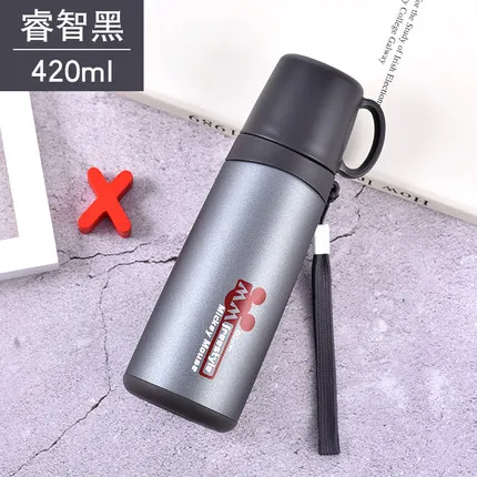 420 мл 520 мл Dsney Микки чашка 304 из нержавеющей стали Вакуумная бутылка для воды кружка с теплозащитным покрытием портативная уличная Кружка для офиса кормления ребенка чашка - Цвет: 3