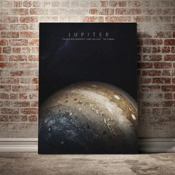 

Solar System Jupiter art Poster Canvas Wall Art Decoration prints for living Kid Children room Home bedroom decor painting