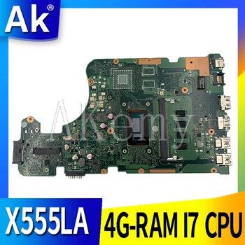 

AK X555LD Laptop motherboard for ASUS X555LA X555LD X555LF X555LJ X555L X555 Test original mainboard 4GB-RAM I7-CPU