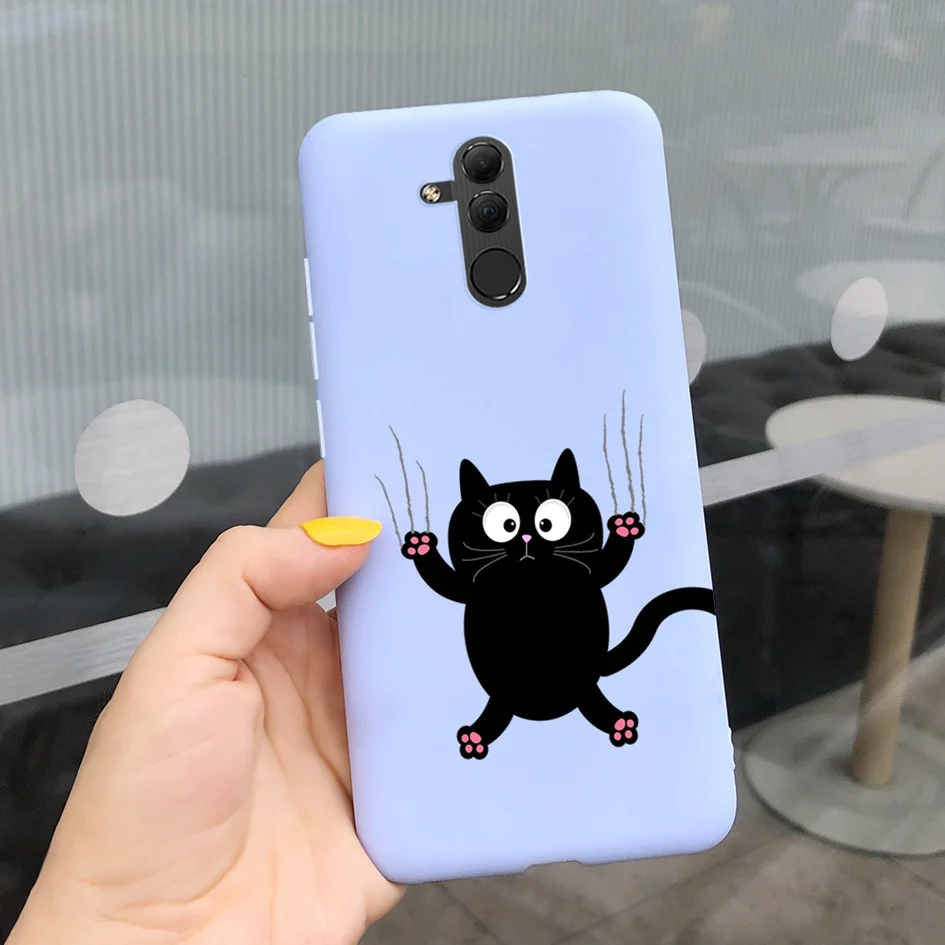 phone pouch for running Case For Huawei Mate 20 Lite Soft Cute Cartoon Flower Silicone Phone Cases for Hauwei Mate 20 Lite SNE-LX1 Funda Back Cover 6.3" neck pouch for phone Cases & Covers