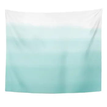 

Teal Dip Turquoise Green Ombre Watercolor Blue Dye Color Home Decor Tapestry Wall Hanging for Living Room Bedroom Dorm 50x60