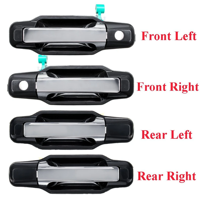 4 шт. наружная дверная ручка для Kia Sorento 2003-2009 826503E021 826603E021 836503E01 передний левый/правый серебристый