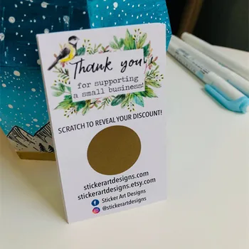 

Personalize Text Small Business Stickers, Handmade Shop Stickers, Thank You Stickers, Custom Social Media Card