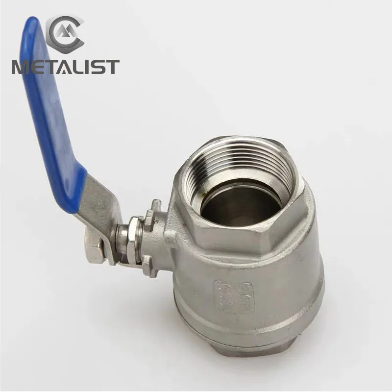 Металлист BSPT 1-1/" DN32 SS304 нержавеющая сталь санитарный женский 2 шт полный порт шаровой клапан с виниловой ручкой Резьбовые клапаны