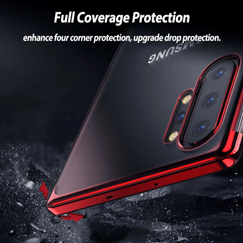 Гальванический прозрачный чехол из поликарбоната для samsung A50 A70 ...