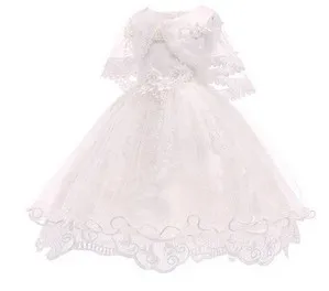 

Cloak lace dress 2-10 years old pink princess dress 2019 new children's dress cotton in Europe and America lace dresses