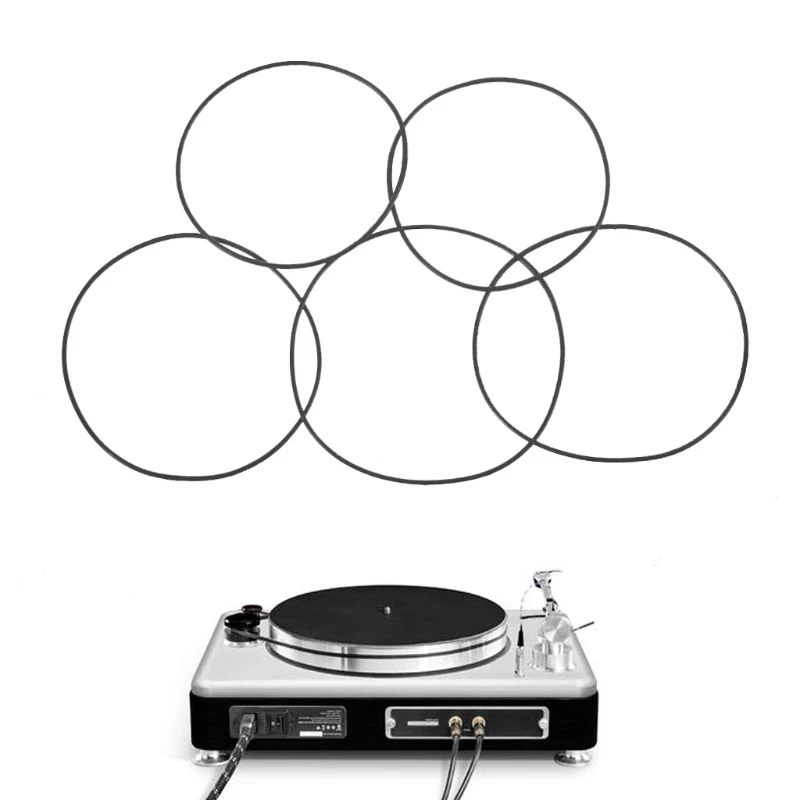 1mm Mix Size Round shape Cassette Tape Machine Belt Assorted Common Belt for Recorder Walkman Repeater DVD ong 25-80mm 20Pcs