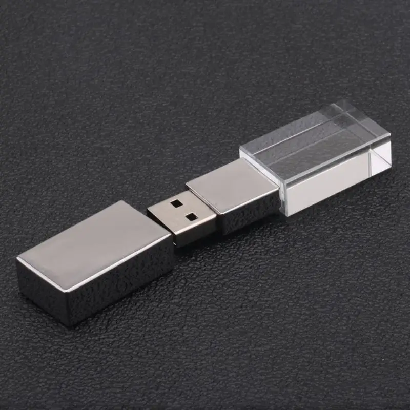 Кристально прозрачный СВЕТОДИОДНЫЙ светильник металлический Usb флеш накопитель