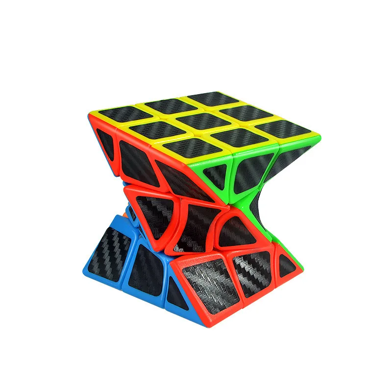 Lehuan 3x3 градиентный куб из углеродного волокна DNA 3x3x3 красочная наклейка