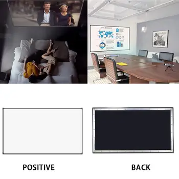 

60/72/84/100inch Matt white PVC Soft Foldable HD 1080P Home Theater Projection Projector Video Screen 16:9 with holes