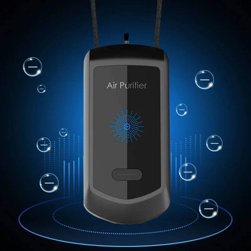 

Portable Air Purifier for Home Filters HEPA Air Cleaner Halter Small Portable Car Air Purifier Gift