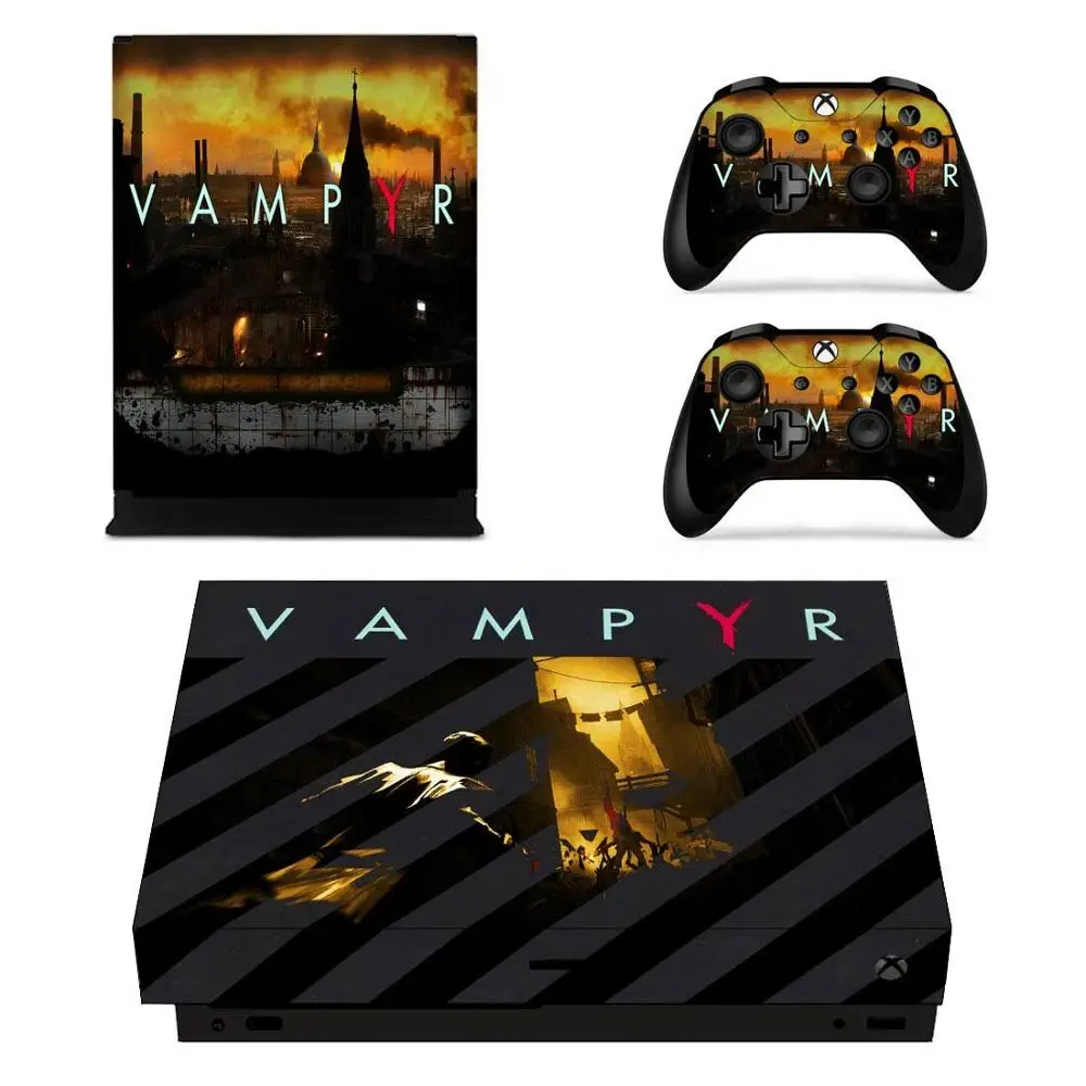 Vampyr стикер s для Xbox One X виниловые наклейки на кожу Наклейки Обложка Pegatinas для Xbox one X консоли пульта дистанционного управления скины - Цвет: YSX1X1046