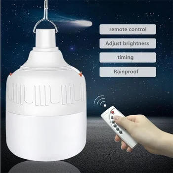 

LED emergency light charging wireless waterproof night market lamp camping light tent chandelier barbecue light remote control