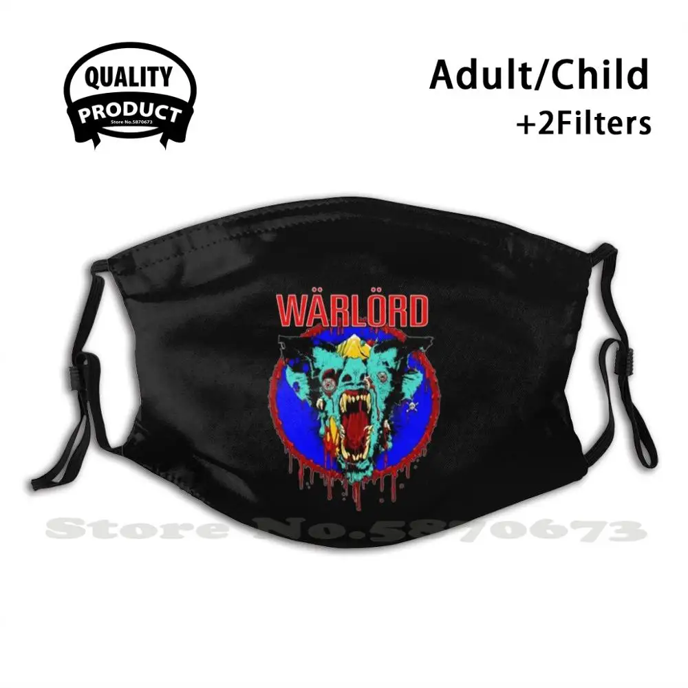 Маска для лица Motley Bat Motley.Crue с фильтром музыки в стиле 80-х металлическая тяжелый