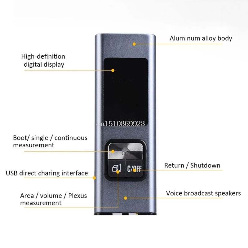 Portable Rechargeable Laser Rangefinder 40M Laser Distance Meter Range Finder Portable Rechargeable Laser Rangefinder 40M Laser Distance Meter Range Finder