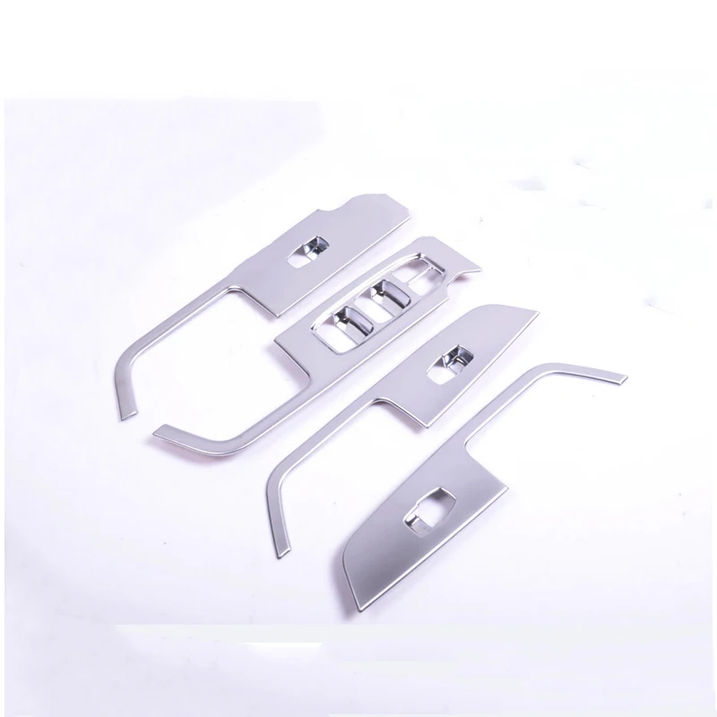 

For Hyundai ix25 Creta Chrome Inner door armrest Window Switch cover decoration Control Panel Auto accessories 2015-2018