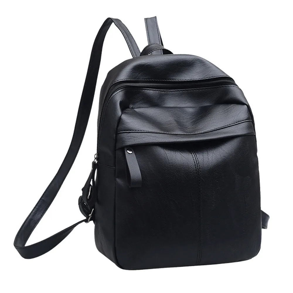 Женский кожаный рюкзак, повседневные Рюкзаки, портфель, дорожная школьная сумка, черные сумки для колледжа, plecak Szkolny# YJ