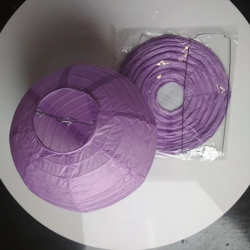 purple 20 шт./лот 2" 24"(50 см 60 см) бумажные фонари для дня рождения, свадьбы, грандиозного события, украшения, китайский Весенний фестиваль, фонарь - Цвет: purple