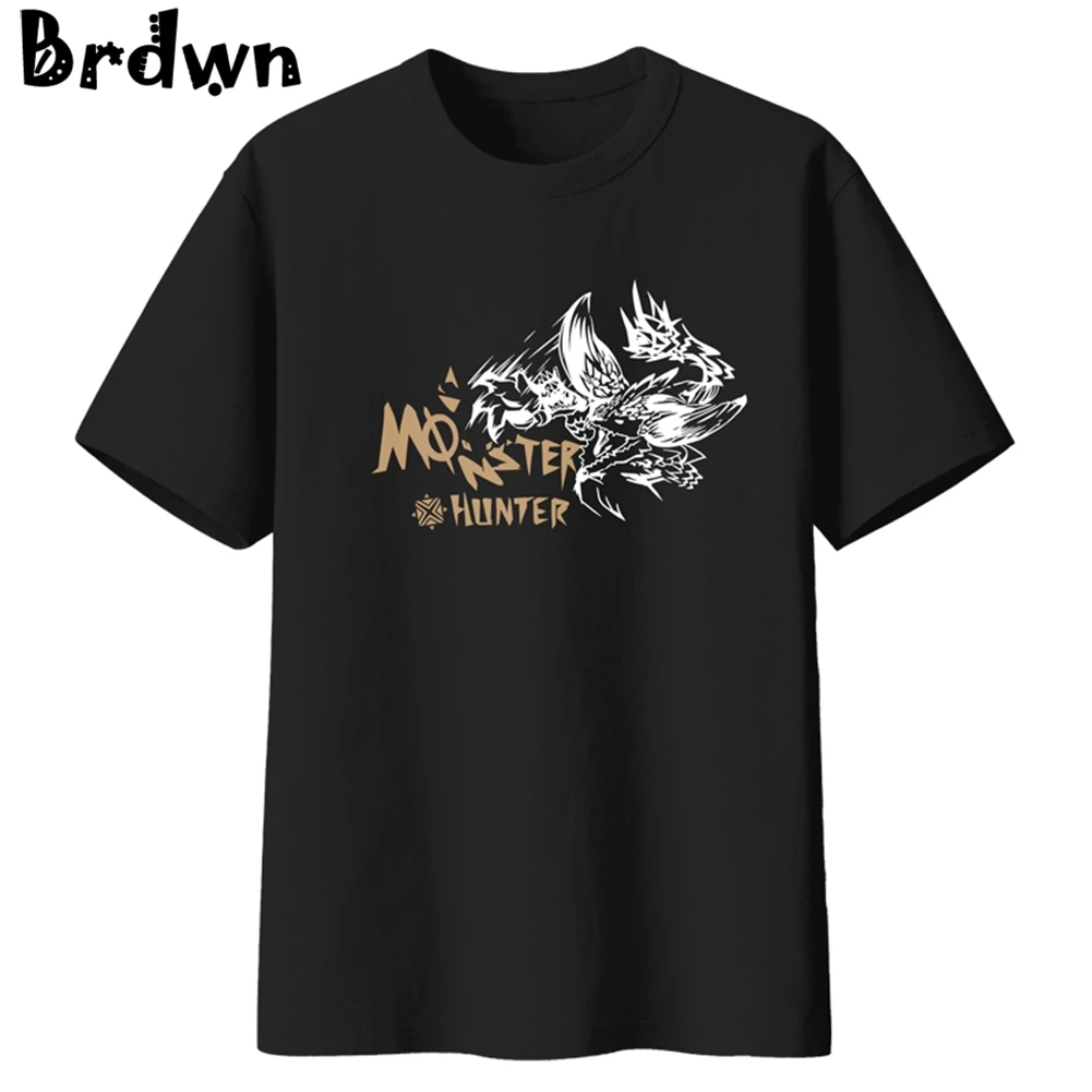 Brdwn Monster Hunter MHW унисекс Nergigante косплей футболка с коротким рукавом футболки
