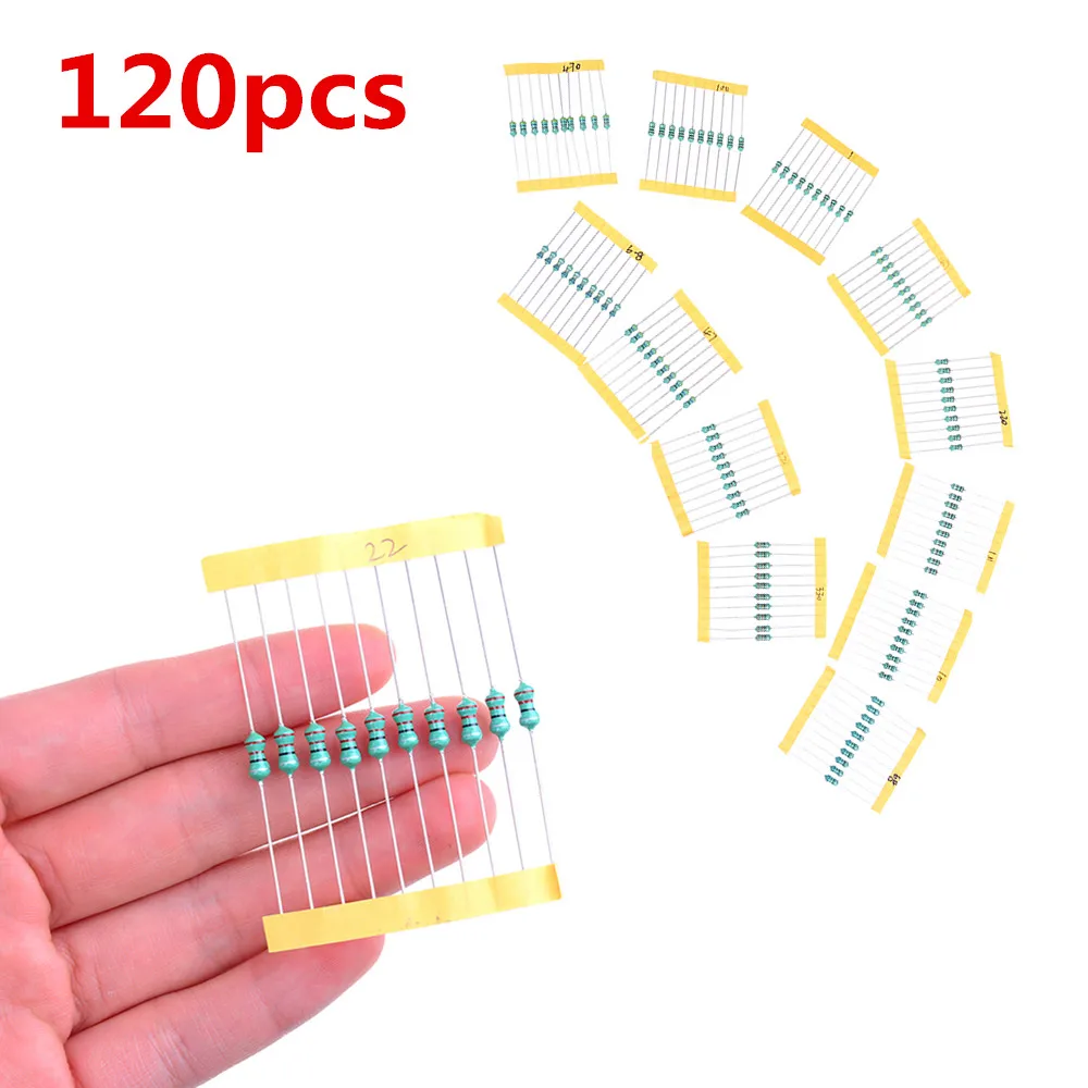 120PCS/Set 12 Styles Inductors Ring Inductance 0410 DIP Each 10 Inductors Assorted Set Kit 1/2W  2UH - 1MH Inductors