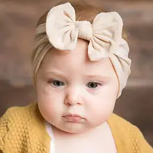 Стиль, Европейская и американская хлопковая ткань, детская лента для волос, бант, детская лента для волос, повязка для волос, головной убор