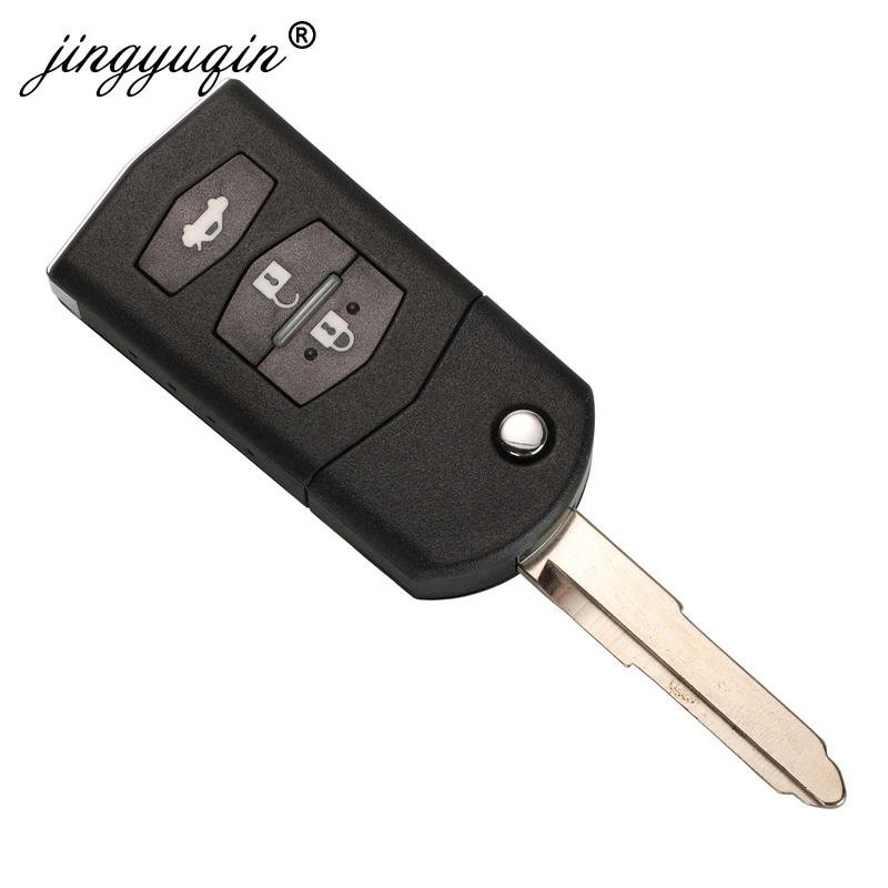 Автомобильный Брелок дистанционного управления с ключом jingyuqin 3BTN для Mazda 5WK43449D