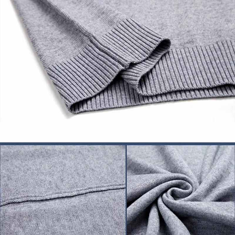 WENYUJH 2019 Men Knitted Sweater Vest Solid Color Cashmere Sweaters Sleeveless Pullover Men V-Neck Slim Knitted Waistcoat Hombre